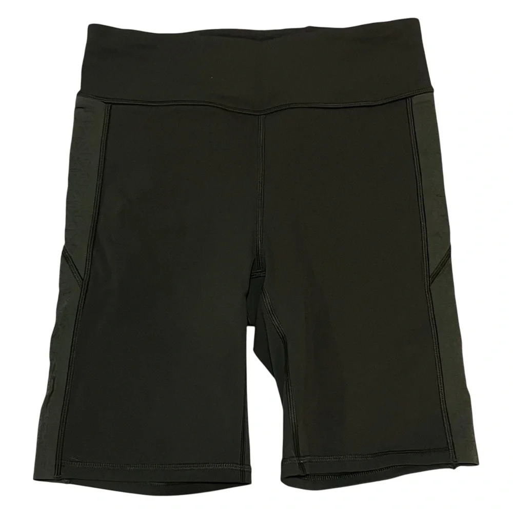 lululemon athletica Strength & Sweat 8” Olive Bike Shorts NWOT 6